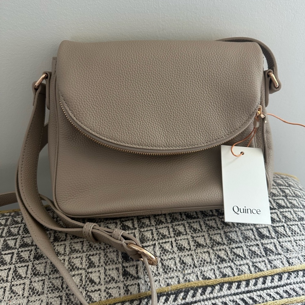 Quince Beige Crossbody Bag